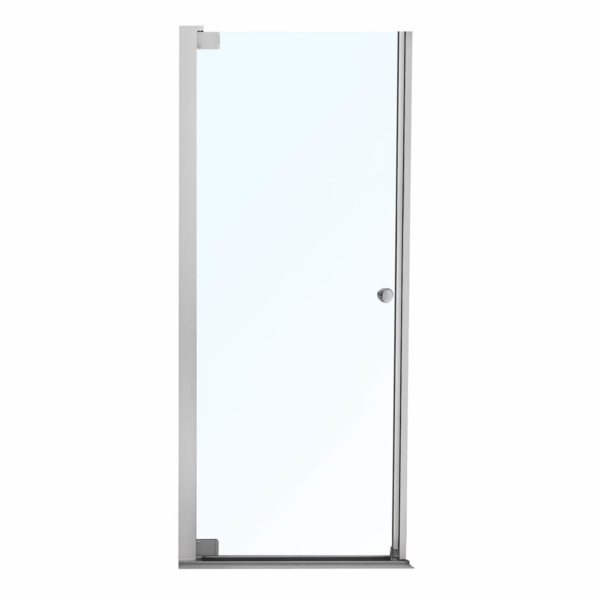 Madono 34 ½-36 ½ x 67 in. 6 mm Pivot Shower Door for Alcove Installation with Clear glass in Chrome