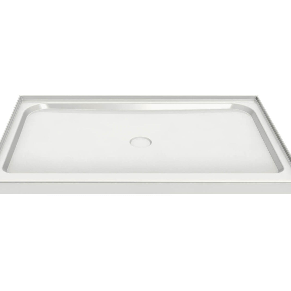 Rectangular Base 6042 3 in. Acrylic Alcove Shower Base with Center Drain in White