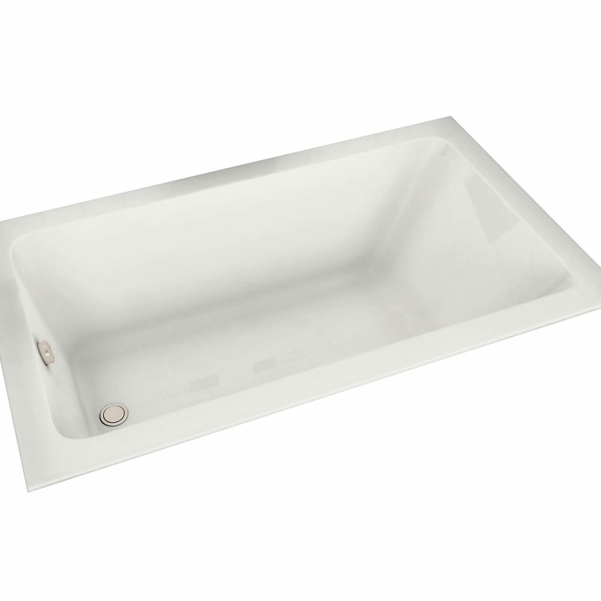 Skybox 7236 Acrylic Drop-in End Drain Bathtub in White