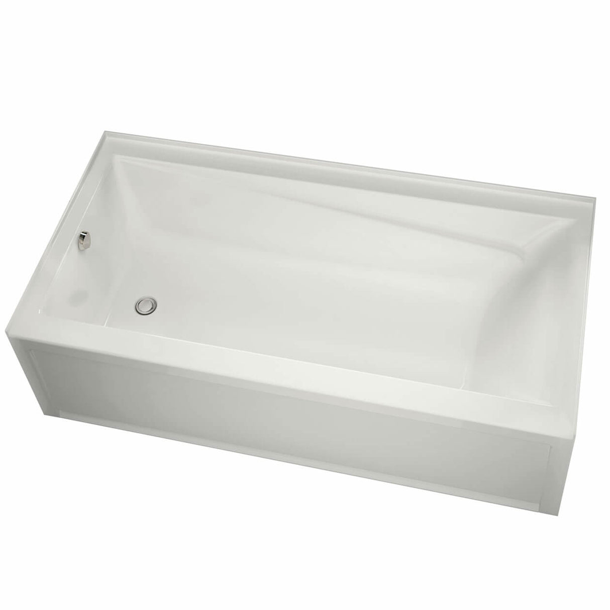 Exhibit 7232 IFS AFR Acrylic Alcove Left-Hand Drain Bathtub in White