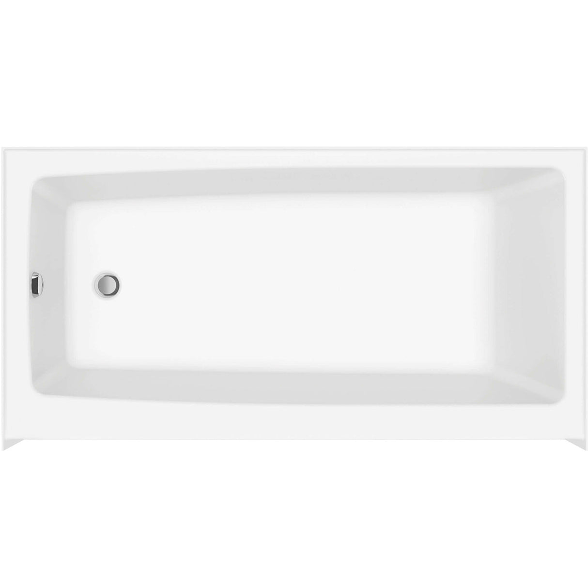 Nomad 6030 AFR AcrylX Alcove Left-Hand Drain Bathtub in White
