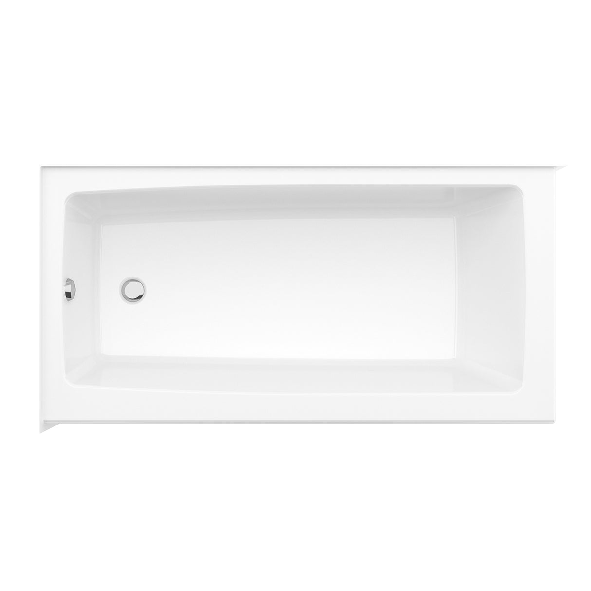 Nomad Corner 6030 AFR AcrylX Corner Left-Hand Drain Bathtub in White