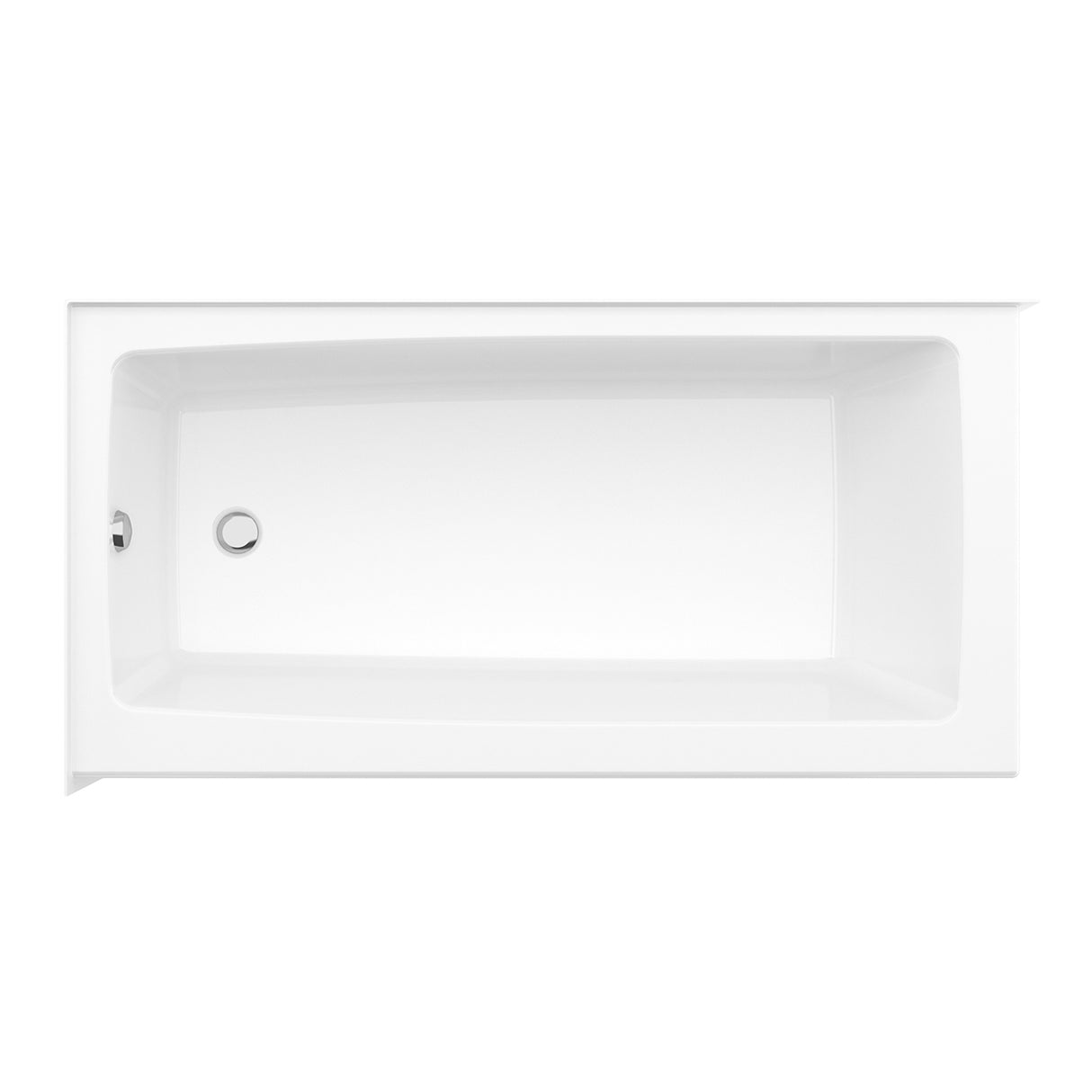 Nomad Corner 6032 AcrylX Corner Left-Hand Drain Bathtub in White
