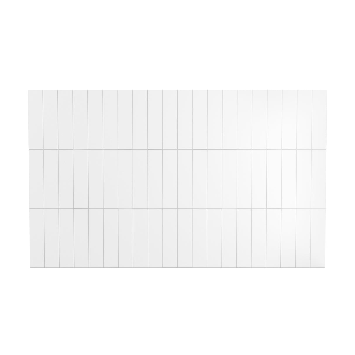 Versaline 6036 Composite Glue-up Four-Piece Shower Wall Kit in Vertical White