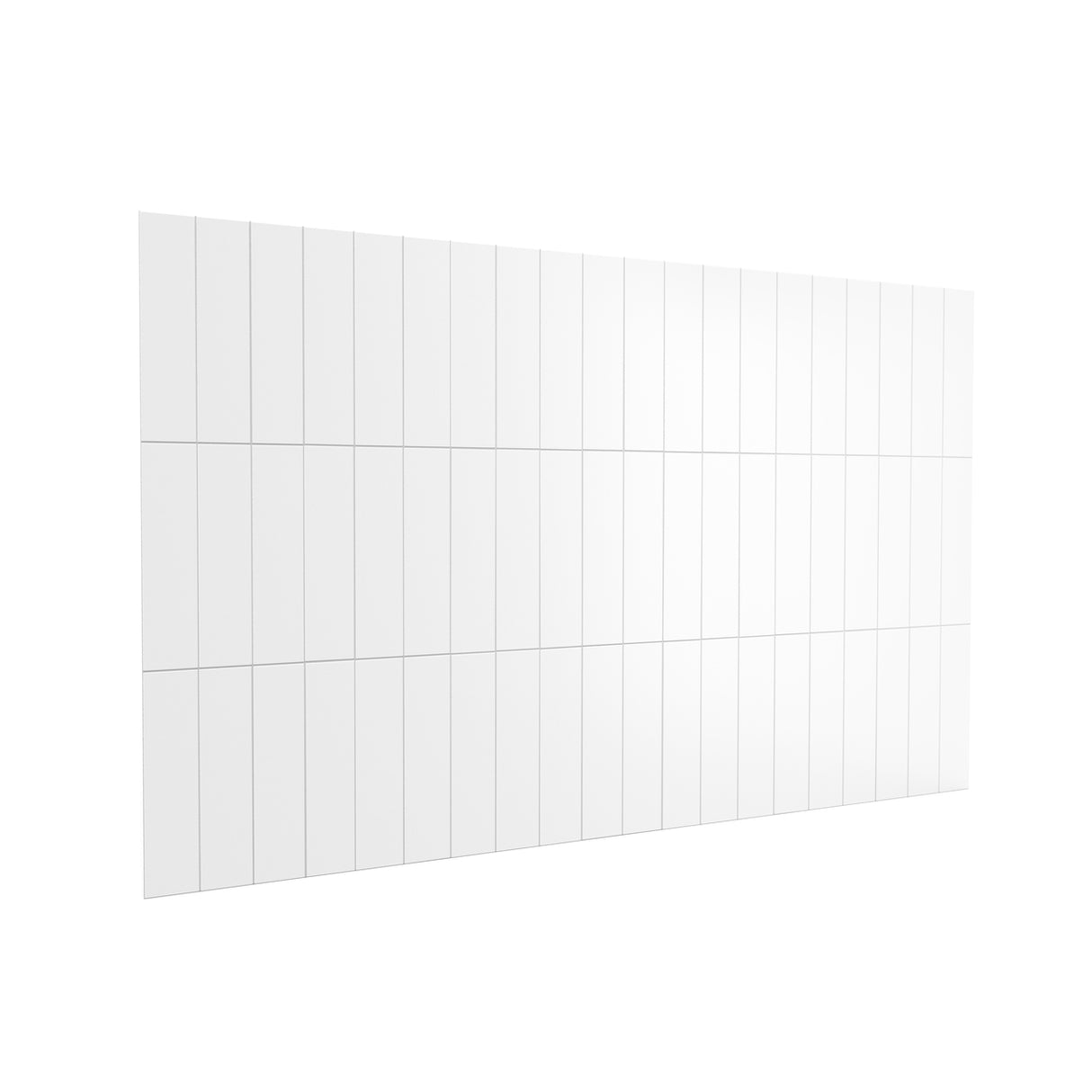 Versaline 6036 Composite Glue-up Four-Piece Shower Wall Kit in Vertical White