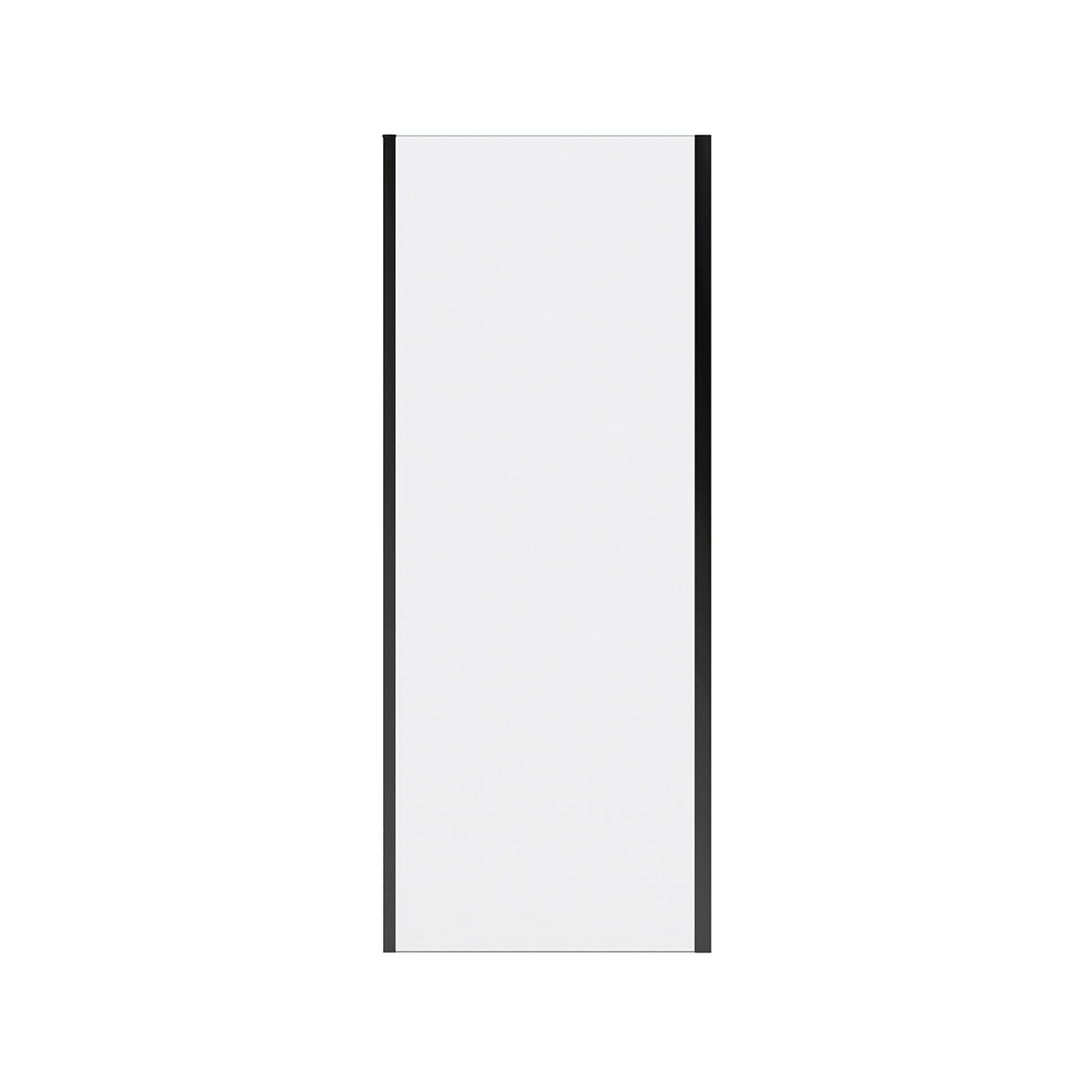 Connect Pro Return Panel for 32 in. Base with Clear glass in Chrome