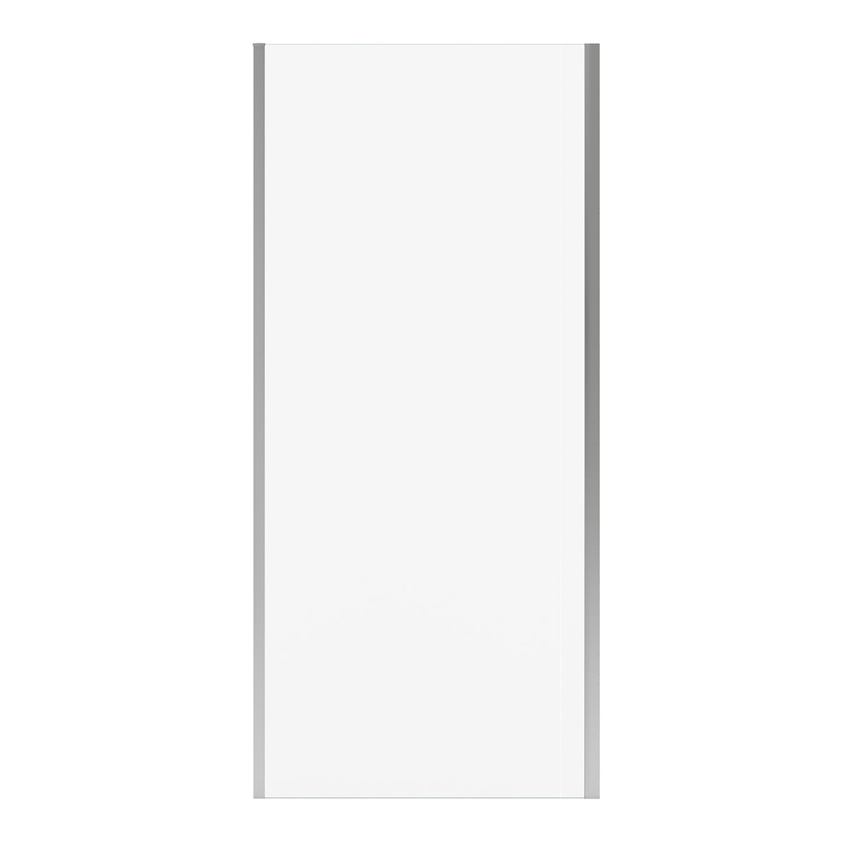 Connect Pro Return Panel for 36 in. Base with Clear glass in Chrome