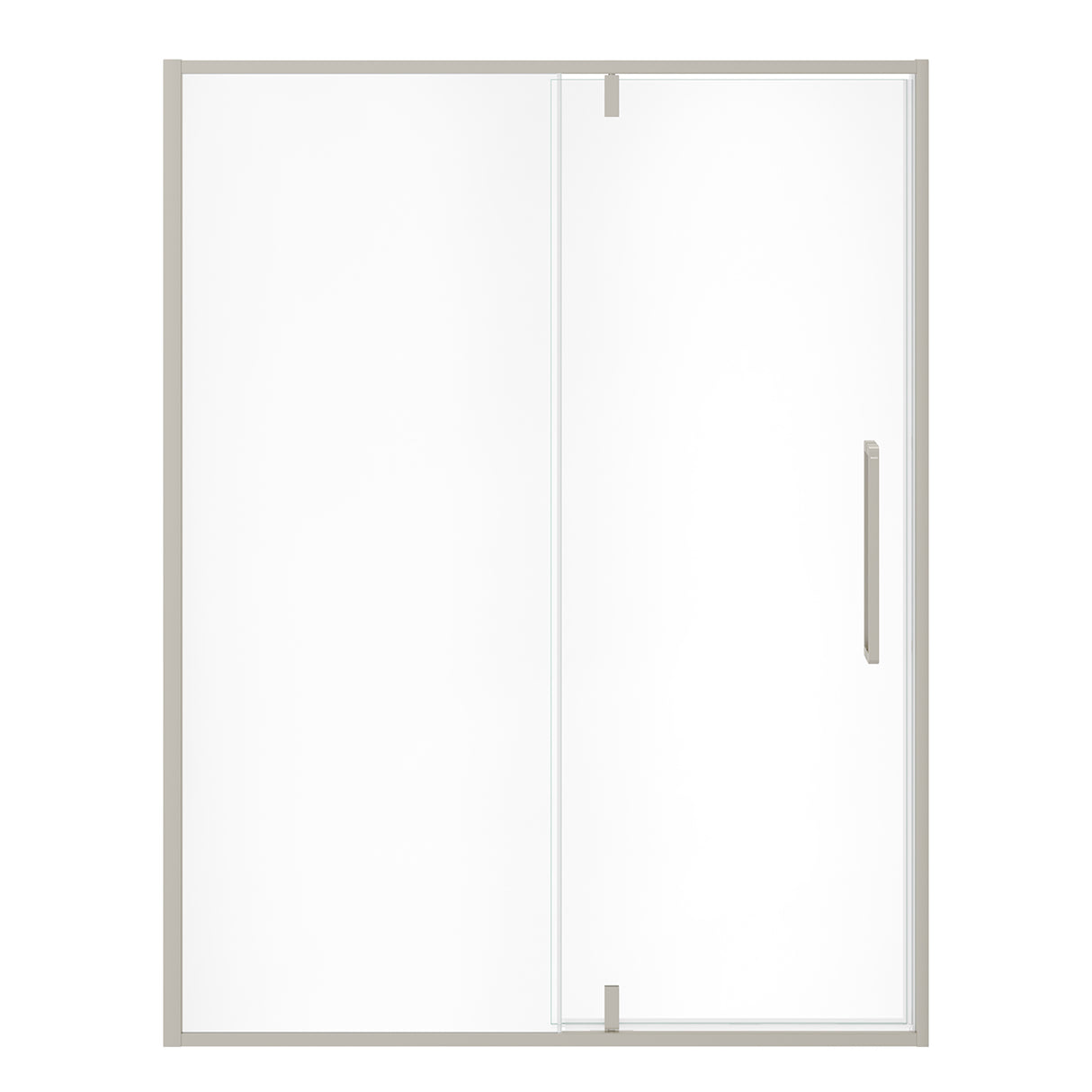 Uptown 57-59 x 76 in. 8 mm Pivot Shower Door for Alcove Installation with Clear glass in Chrome