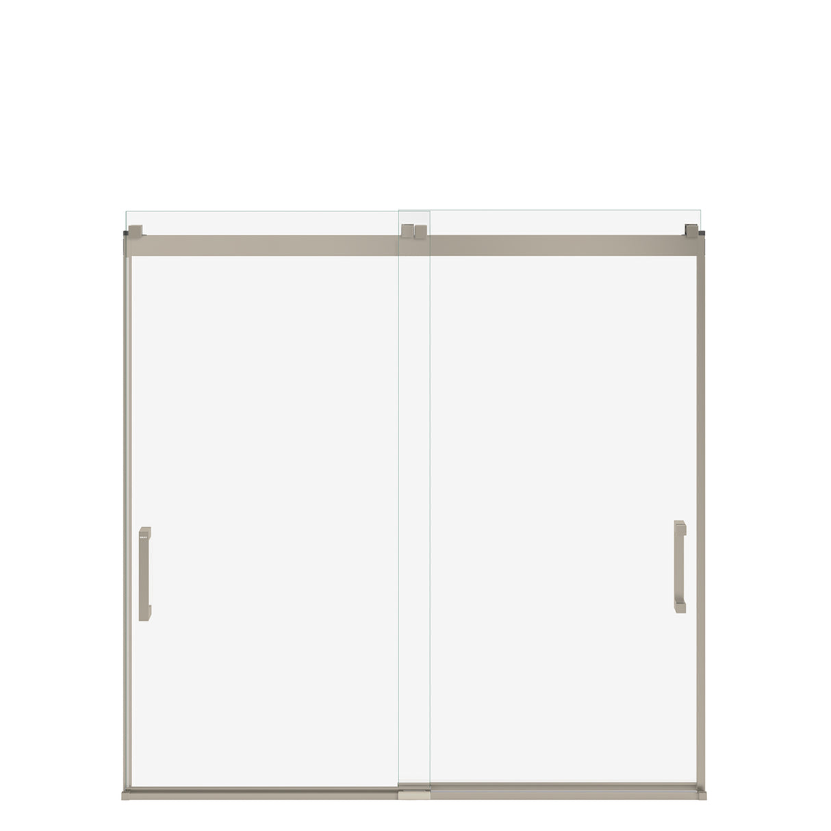 Revelation Square 56-59 x 56 ¾-59 ¼ in. 8mm Bypass Tub Door for Alcove Installation with Clear glass in Chrome