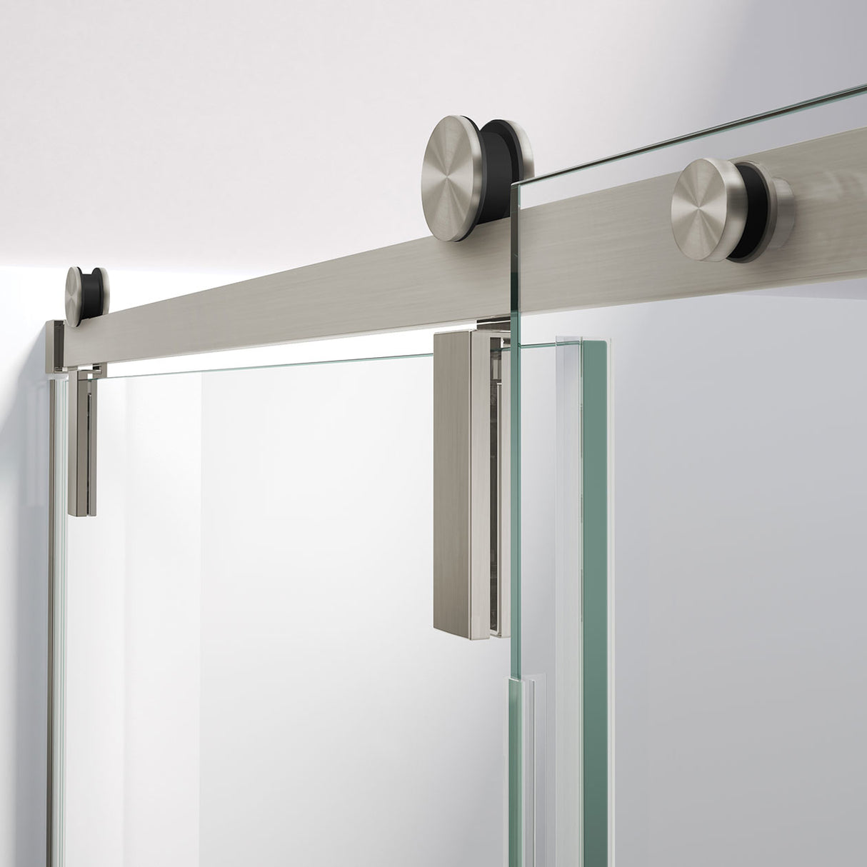 Nebula 44 ½-46 ½ x 78 ¾ in. 8mm Sliding Shower Door for Alcove Installation with Clear glass in Chrome