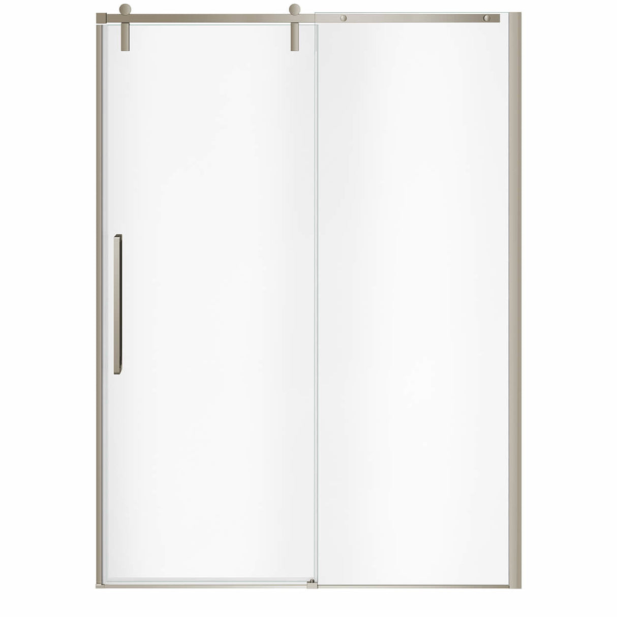 Nebula 56 ½-58 ½ x 78 ¾ in. 8mm Sliding Shower Door for Alcove Installation with Clear glass in Chrome