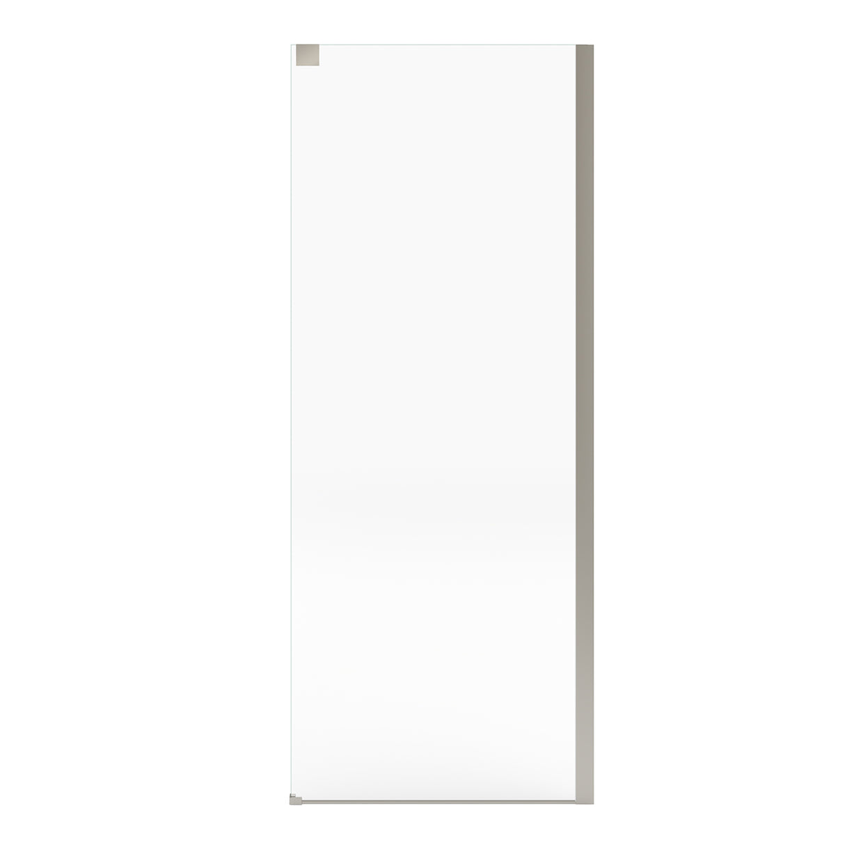 Incognito 76 Return Panel for 32 in. Base with Clear glass in Chrome