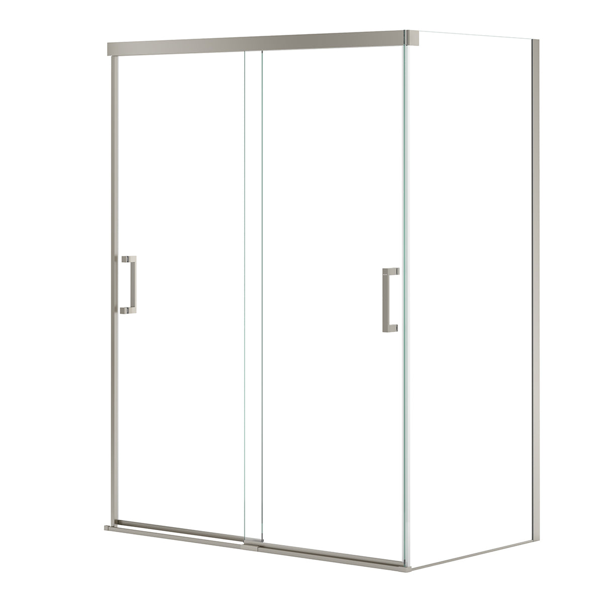 Incognito 76 Return Panel for 36 in. Base with Clear glass in Chrome