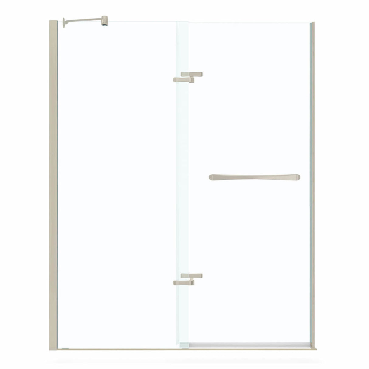 Reveal 71 56-59 x 71 ½ in. 8mm Pivot Shower Door for Alcove Installation with Clear glass in Chrome