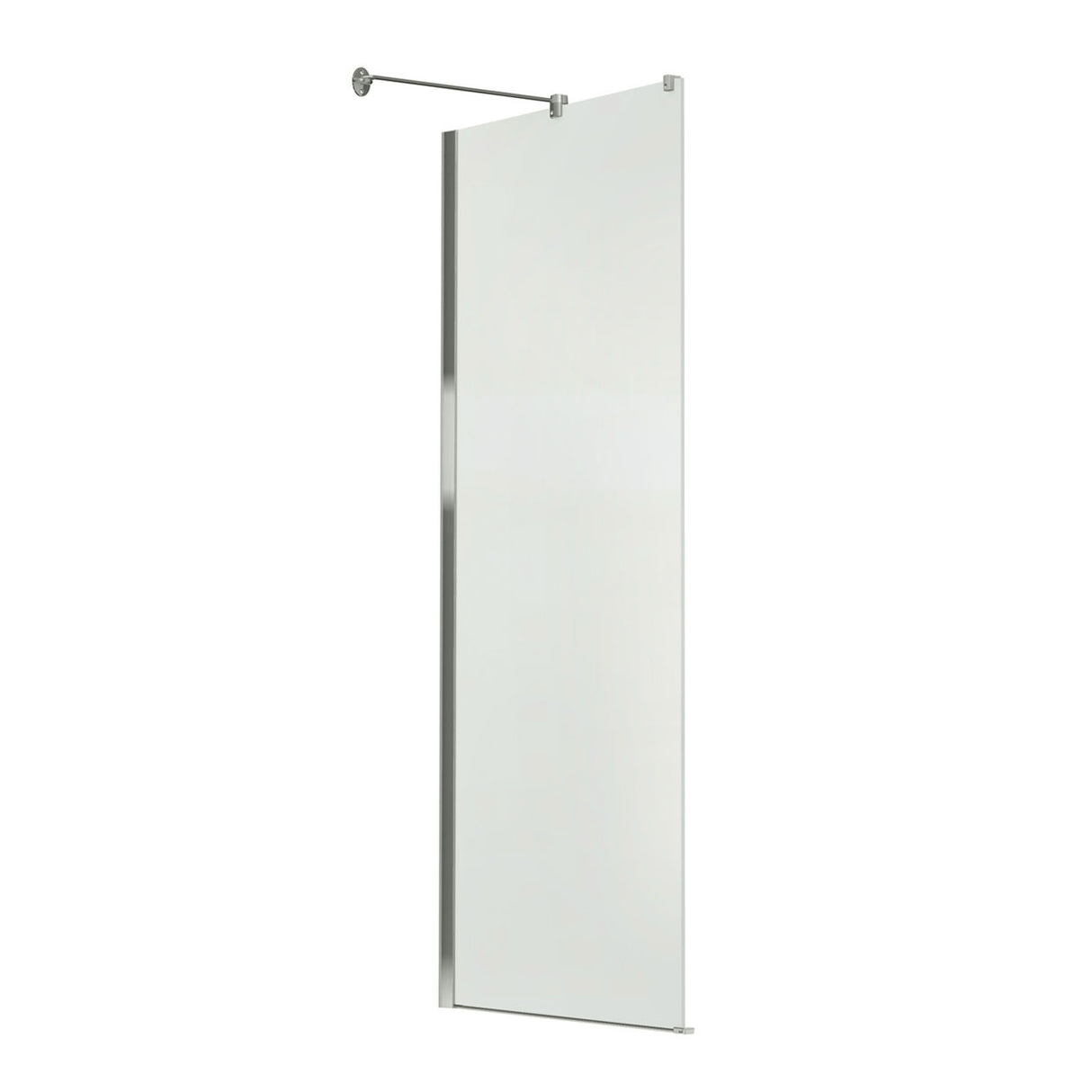 Reveal 71 Return Panel for 32 in. Base with Clear glass in Chrome