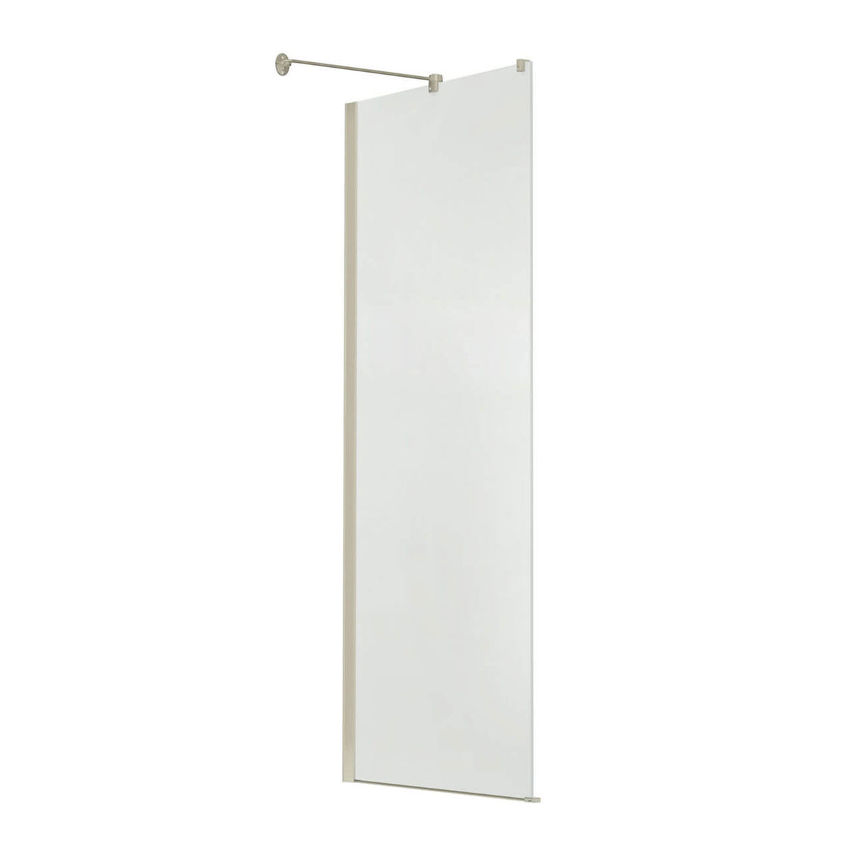 Reveal 71 Return Panel for 32 in. Base with Clear glass in Chrome