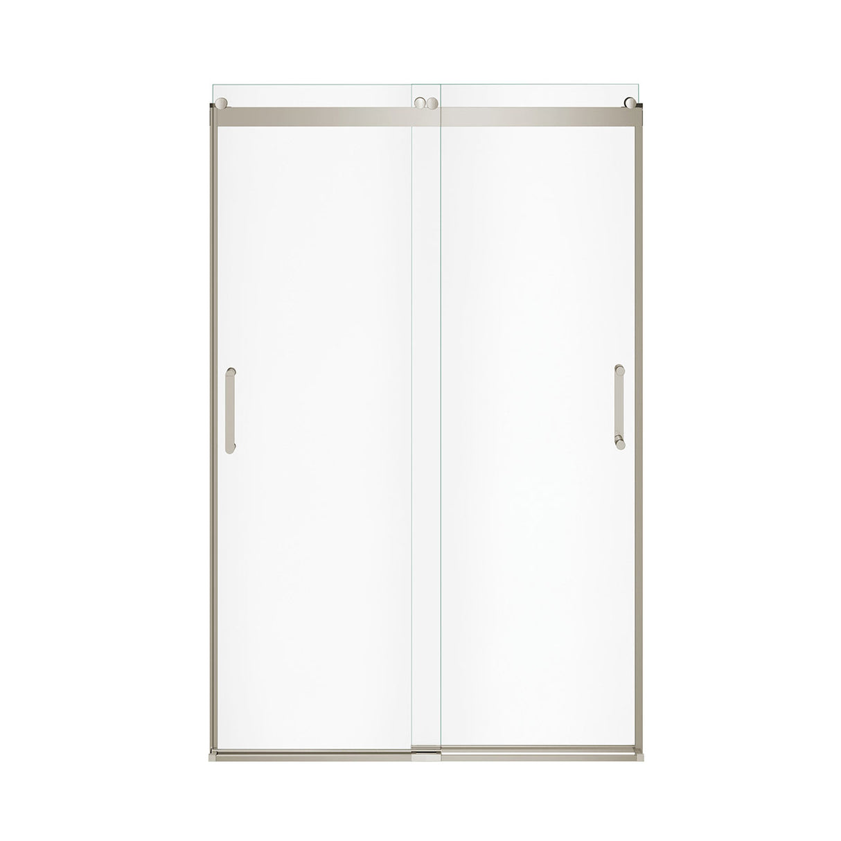 Revelation Round 44-47 in. x 70 ½-73 in. 6 mm Bypass Shower Door for Alcove Installation with Clear glass in Chrome