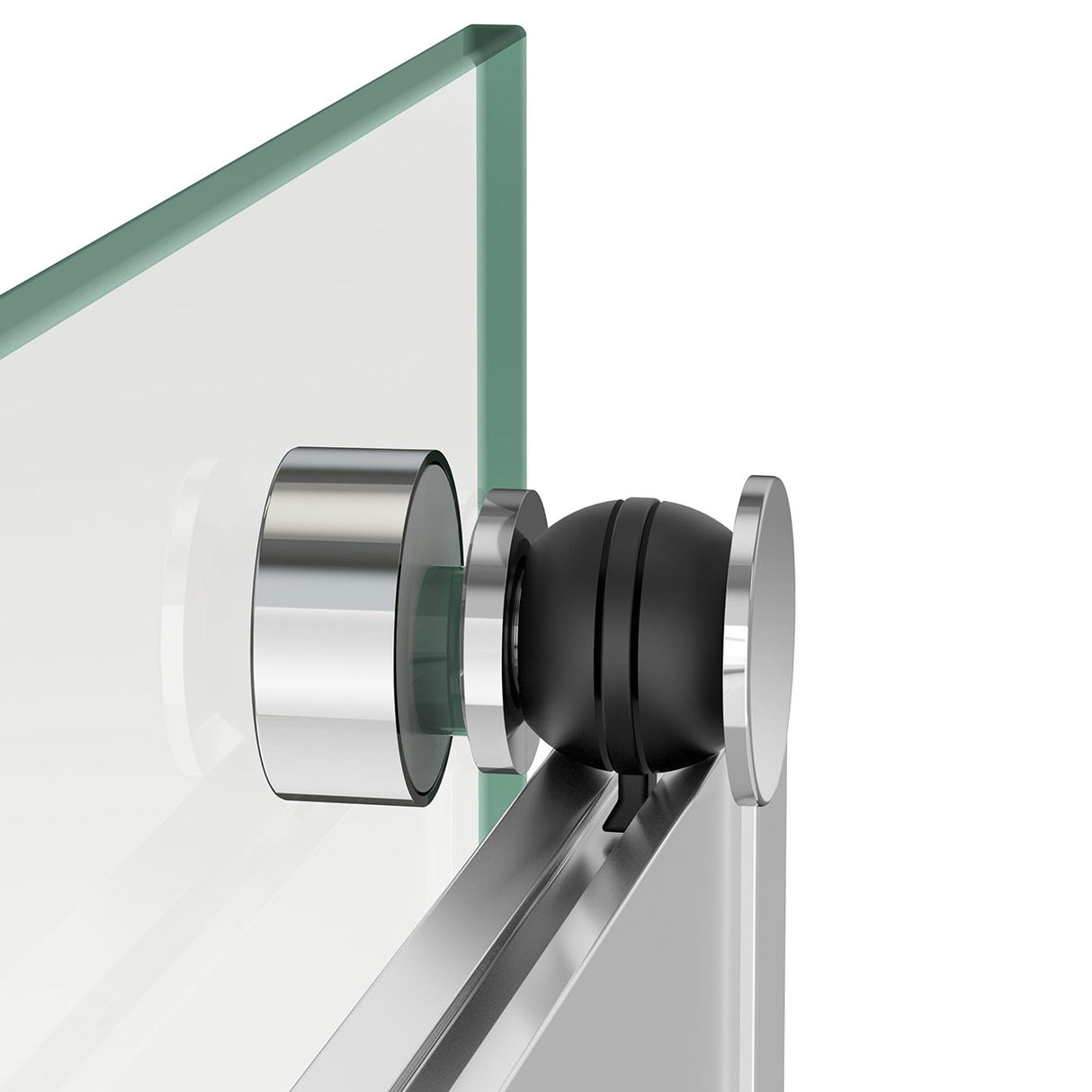 Revelation Round 44-47 in. x 70 ½-73 in. 6 mm Bypass Shower Door for Alcove Installation with Clear glass in Chrome