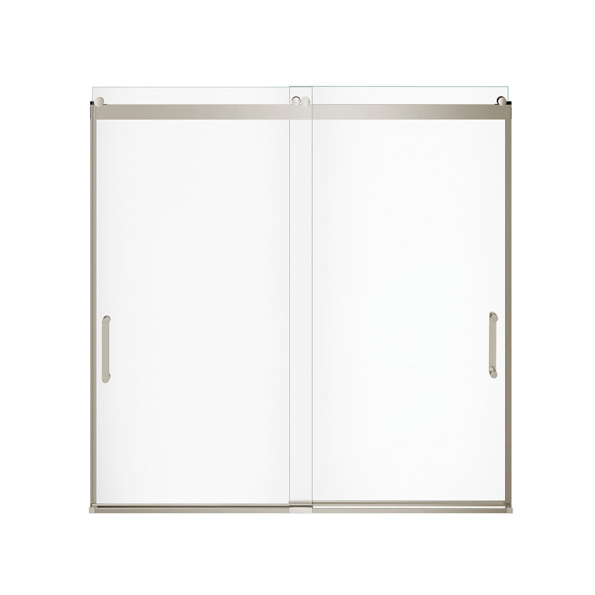 Revelation Round 56-59 in. x 56 ¾-59 ¼ in. 6 mm Bypass Tub Door for Alcove Installation with Clear glass in Chrome