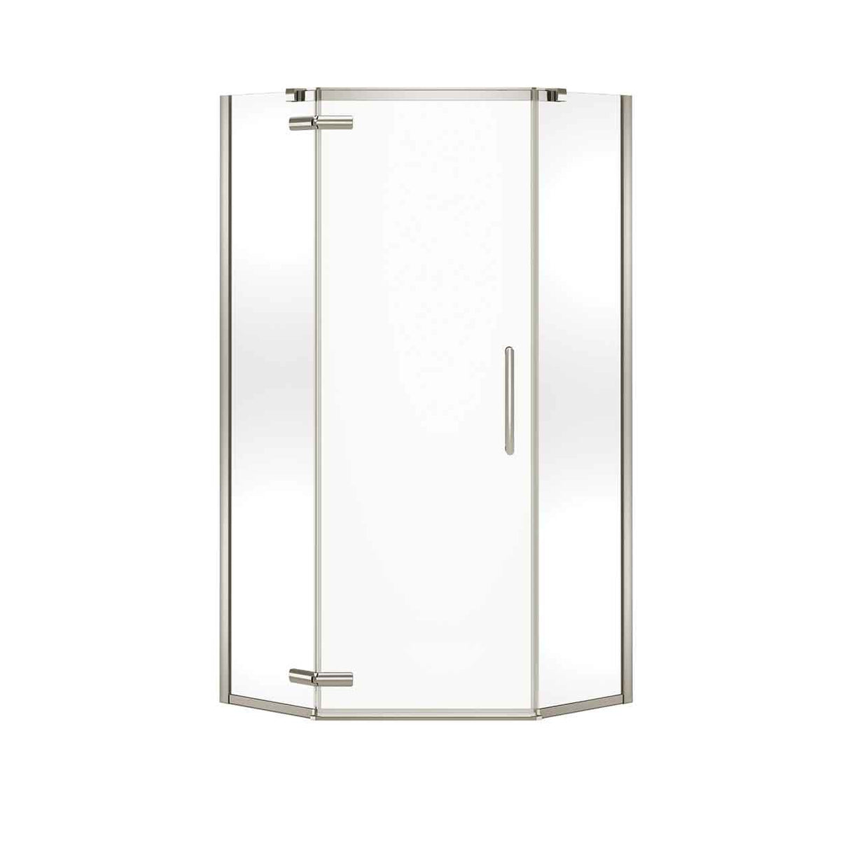 Link Curve Neo-angle 40 x 40 x 75 in. 8mm Pivot Shower Door for Corner Installation with Clear glass in Chrome