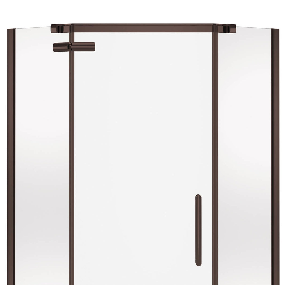 Hana Neo-angle 38 x 38 x 75 in. 8mm Pivot Shower Door for Corner Installation with Clear glass in Chrome
