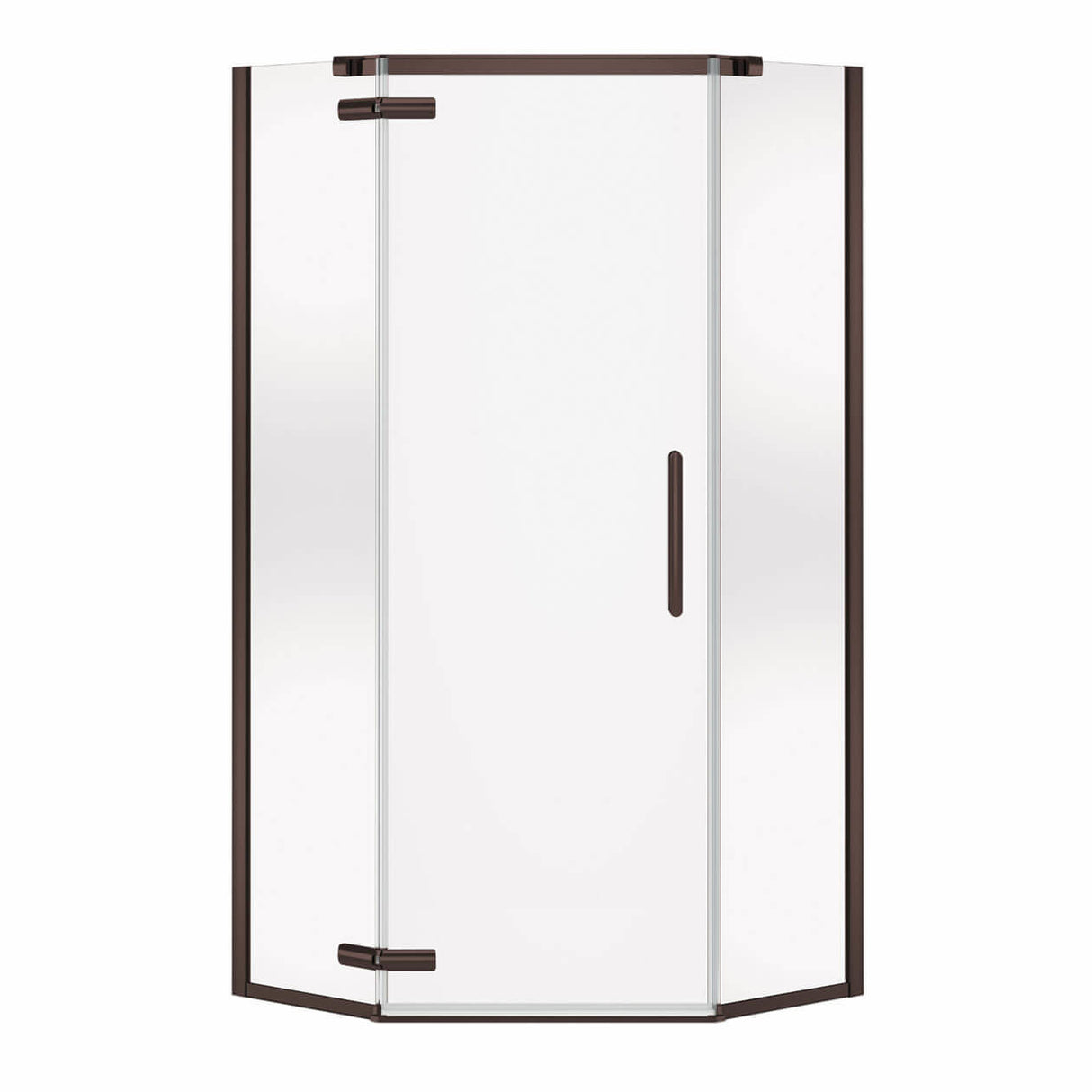 Hana Neo-angle 40 x 40 x 75 in. 8mm Pivot Shower Door for Corner Installation with Clear glass in Chrome