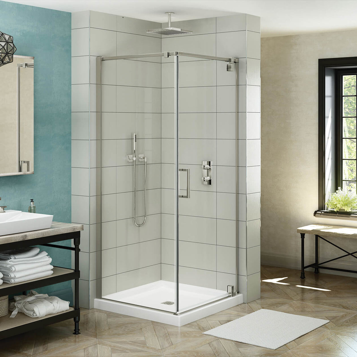 Maax ModulR Corner Pivot Shower Door 36 x 36 x 78 in. - image 1