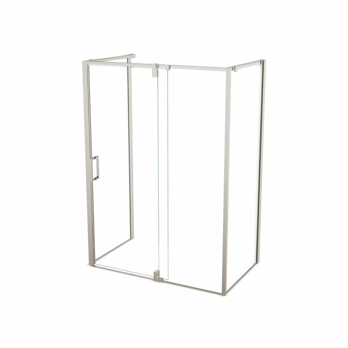 ModulR 60 x 32 x 78 in. 8mm Pivot Shower Door for Wall-mount Installation with Clear glass in Chrome