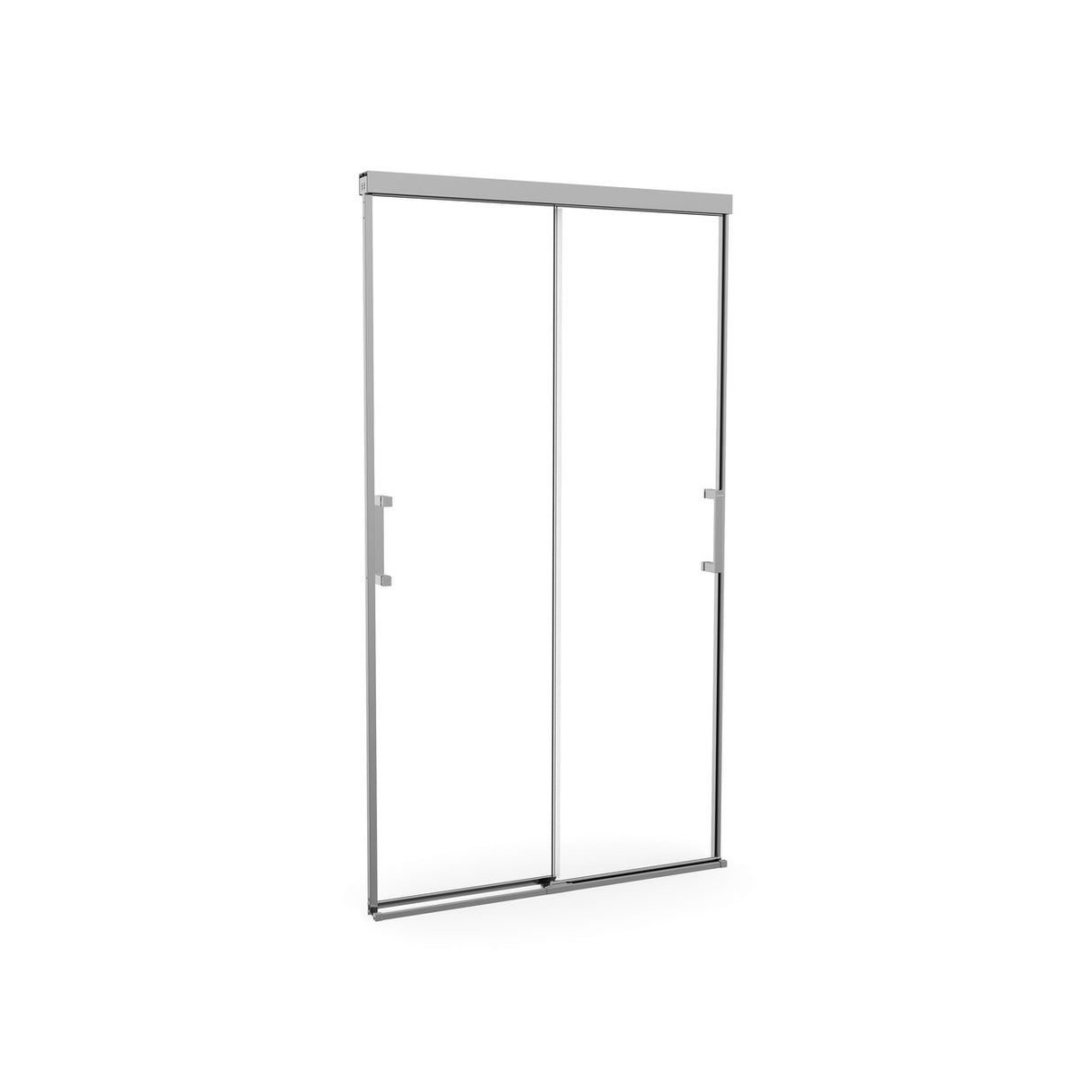 Incognito 74 39-42 x 74 in. 8mm Bypass Shower Door for Alcove Installation with Clear glass in Chrome