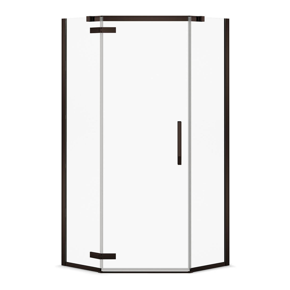 Davana Neo-angle 38 x 38 x 75 in. 8mm Pivot Shower Door for Corner Installation with Clear glass in Chrome