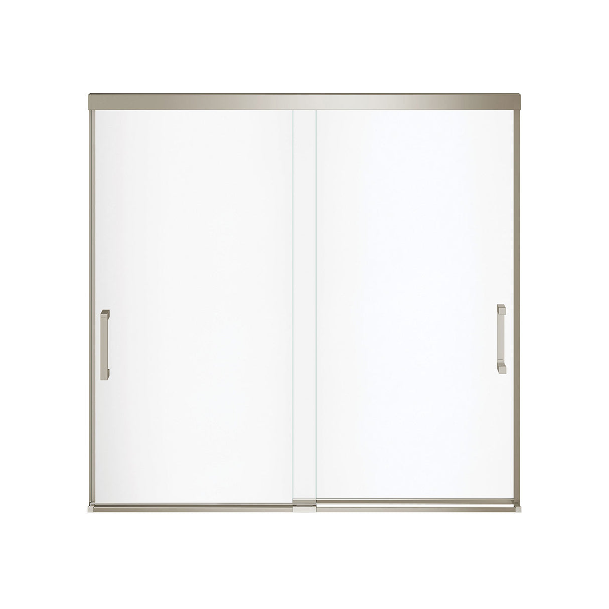 Incognito 56-59 x 56 3/4 in. 8 mm Bypass Tub Door for Alcove Installation with Clear glass in Chrome