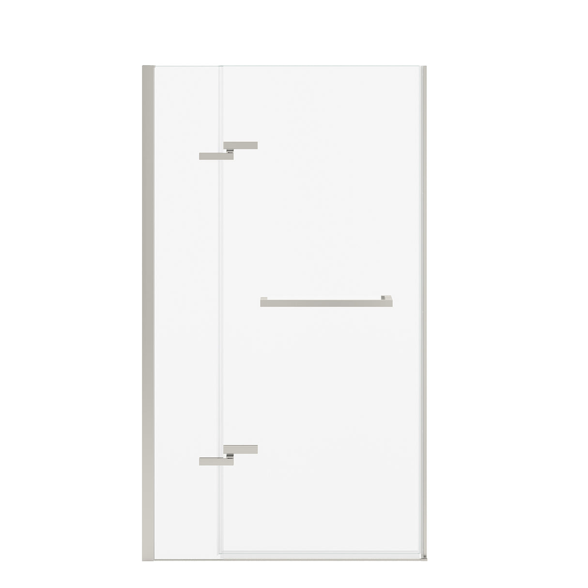 Reveal Sleek 71 38-41 x 71 ½ in. 8mm Pivot Shower Door for Alcove Installation with Clear glass in Chrome