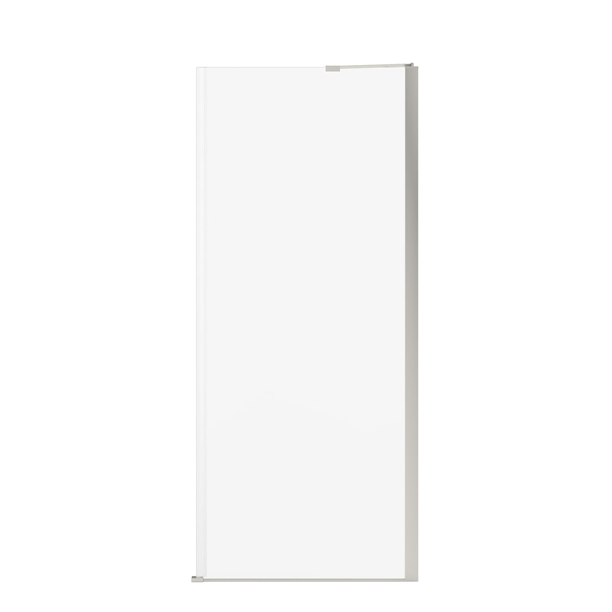 Reveal Sleek 71 Return Panel for 34 in. Base with Clear glass in Chrome