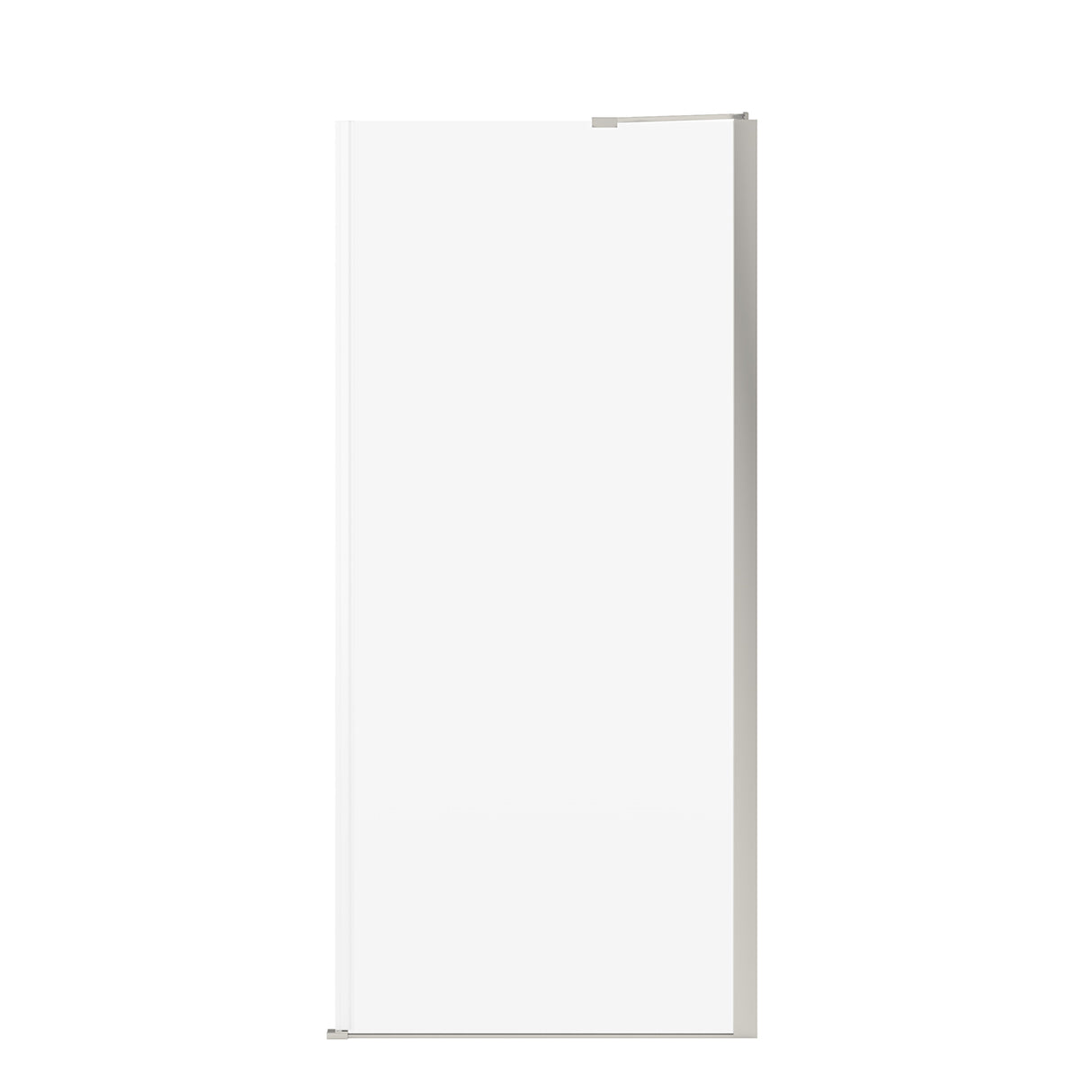 Reveal Sleek 71 Return Panel for 36 in. Base with Clear glass in Chrome