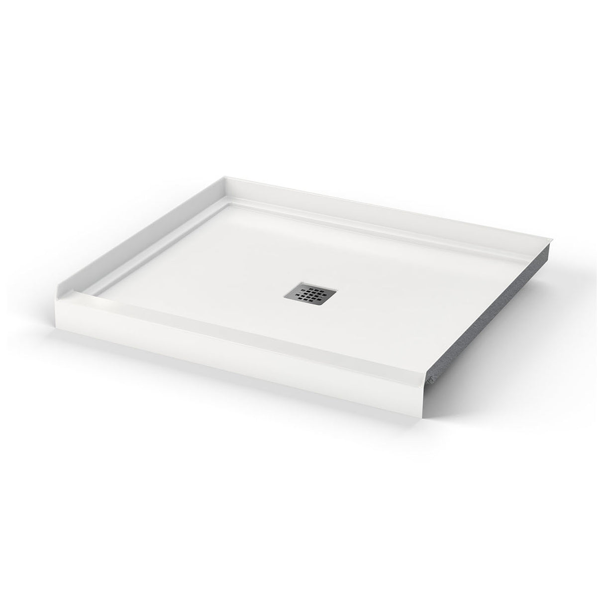 B3X 4236 Acrylic Alcove Shower Base with Center Drain in White