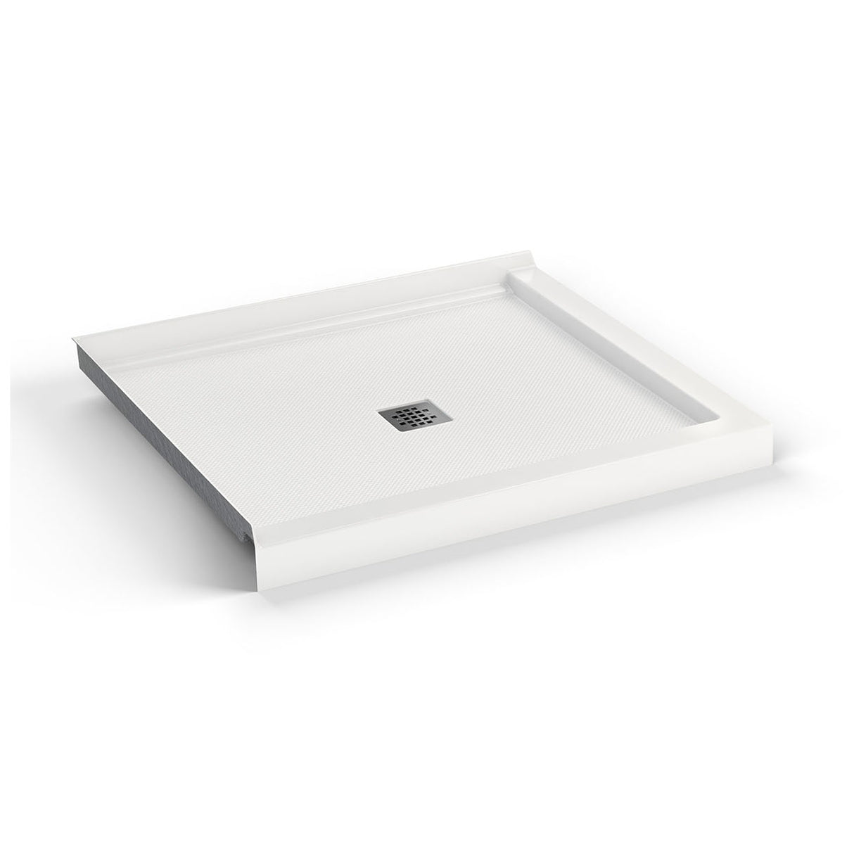B3X 4236 Acrylic Corner Left Shower Base with Center Drain in White