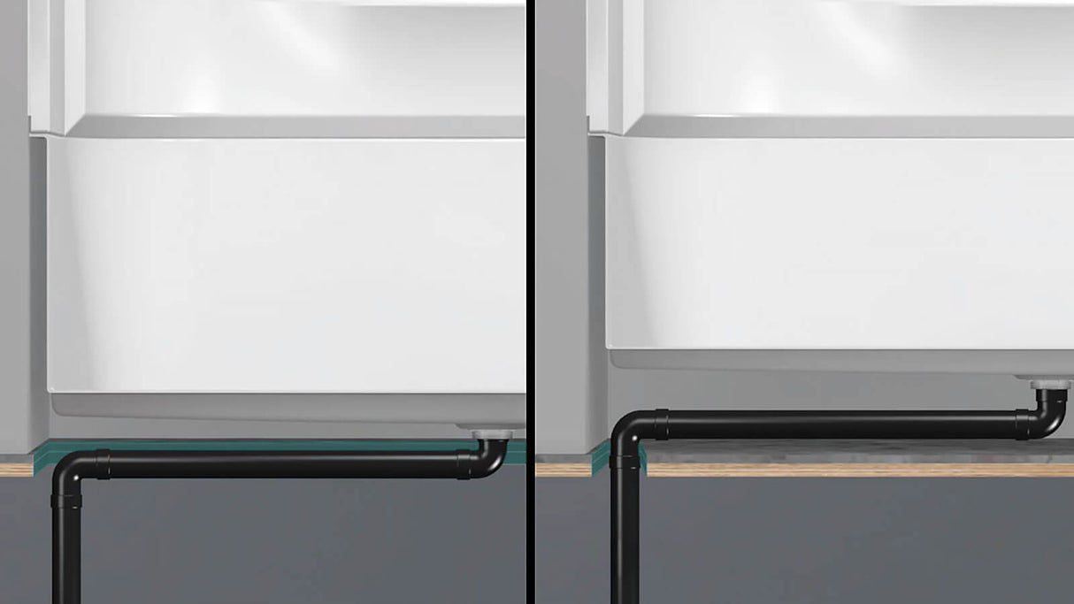 Essence SH-6030 AcrylX Alcove Center Drain Four-Piece Shower in White