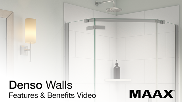 Denso 50 in. Solid Surface Glue up Back Wall in White