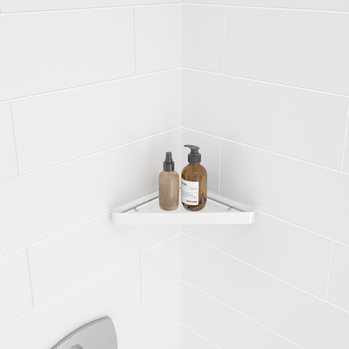 Manhattan Corner Shelf with Glass