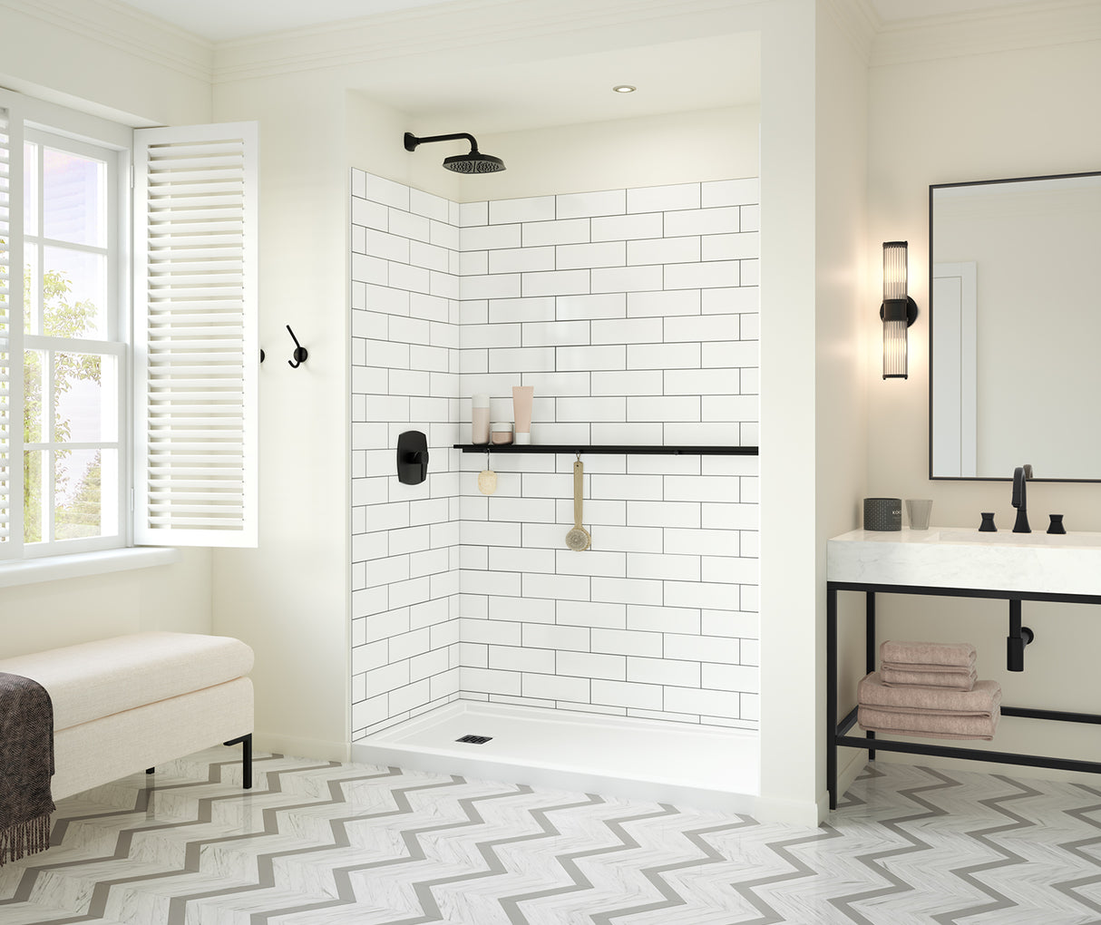 Manhattan 57 in. Long Shelf