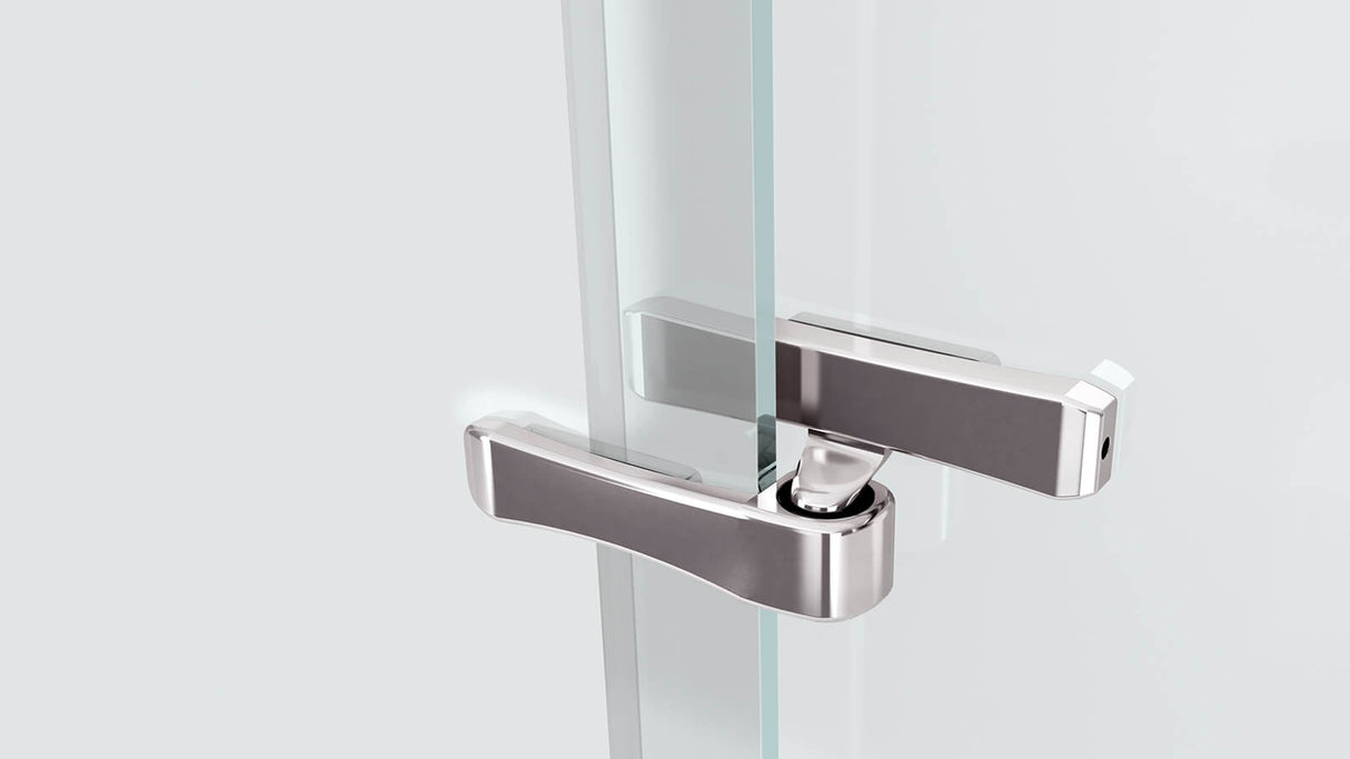 Reveal 71 32 ½-35 ½ x 71 ½ in. 8mm Pivot Shower Door for Alcove Installation with Clear glass in Chrome
