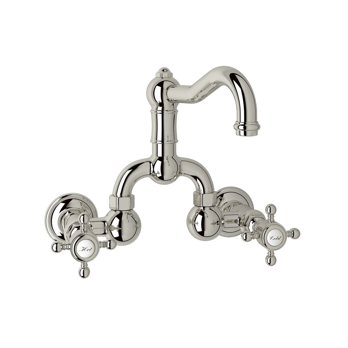 Acqui? Wall Mount Bridge Lavatory Faucet With Column Spout A1418xm-2