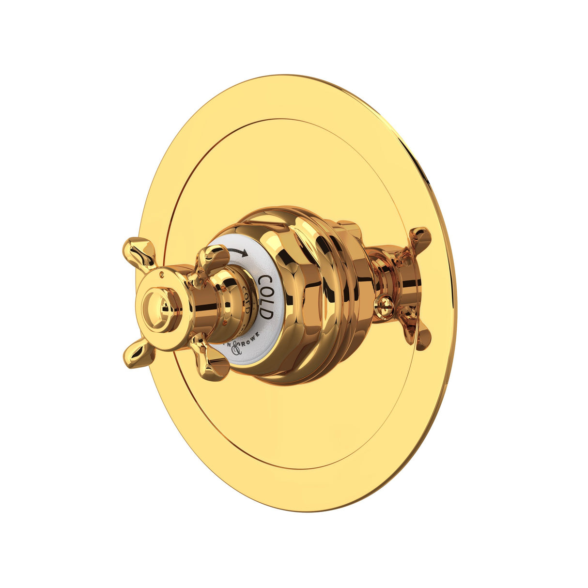 Edwardian 3/4 inch Round Thermostatic Trim Without Volume Control