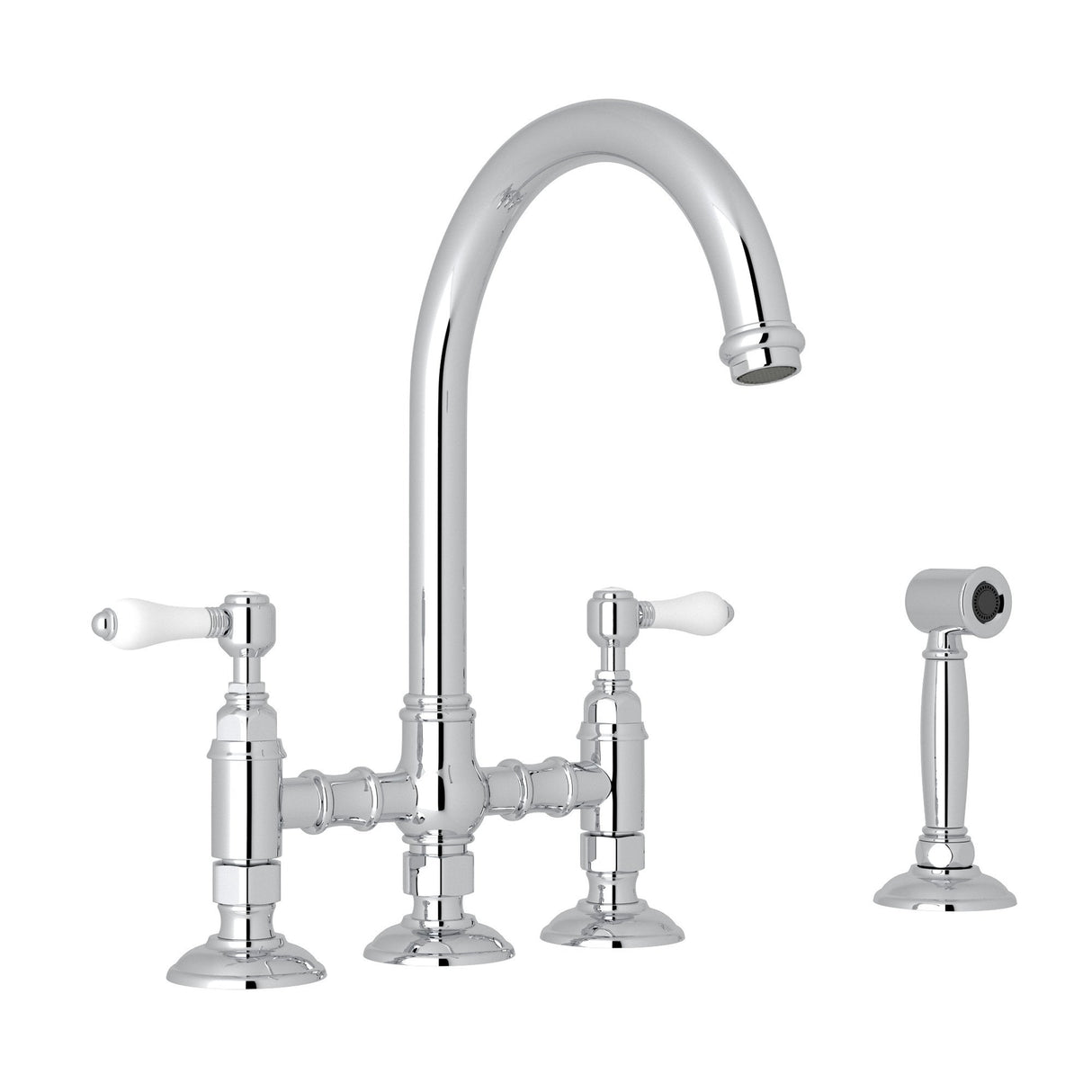San Julio® Bridge Kitchen Faucet With Side Spray A1461lpws-2