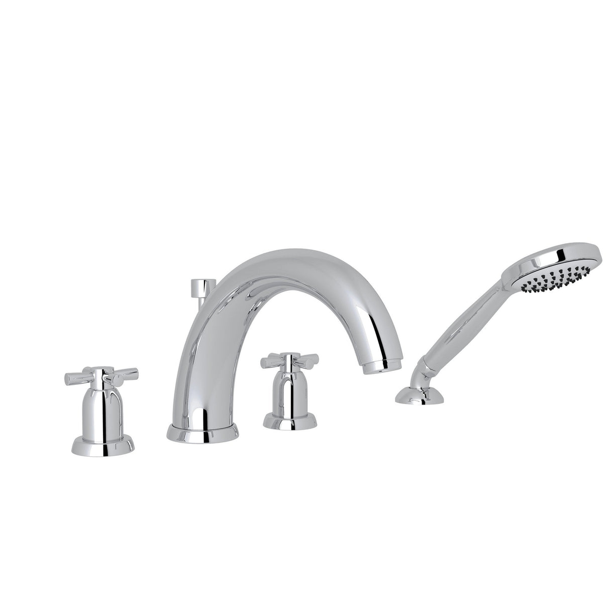 Holborn 4-Hole Deck-mount Tub Filler with C-Spout