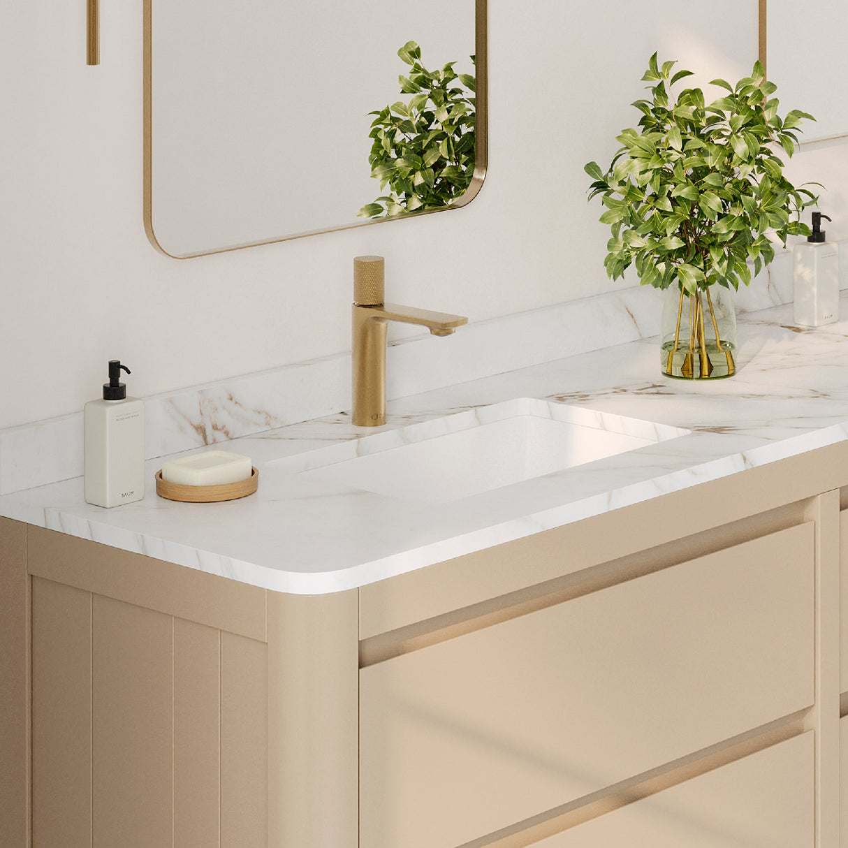 18" W x 12" D Porcelain Rectangular Undermount Bathroom Sink Set of 2
