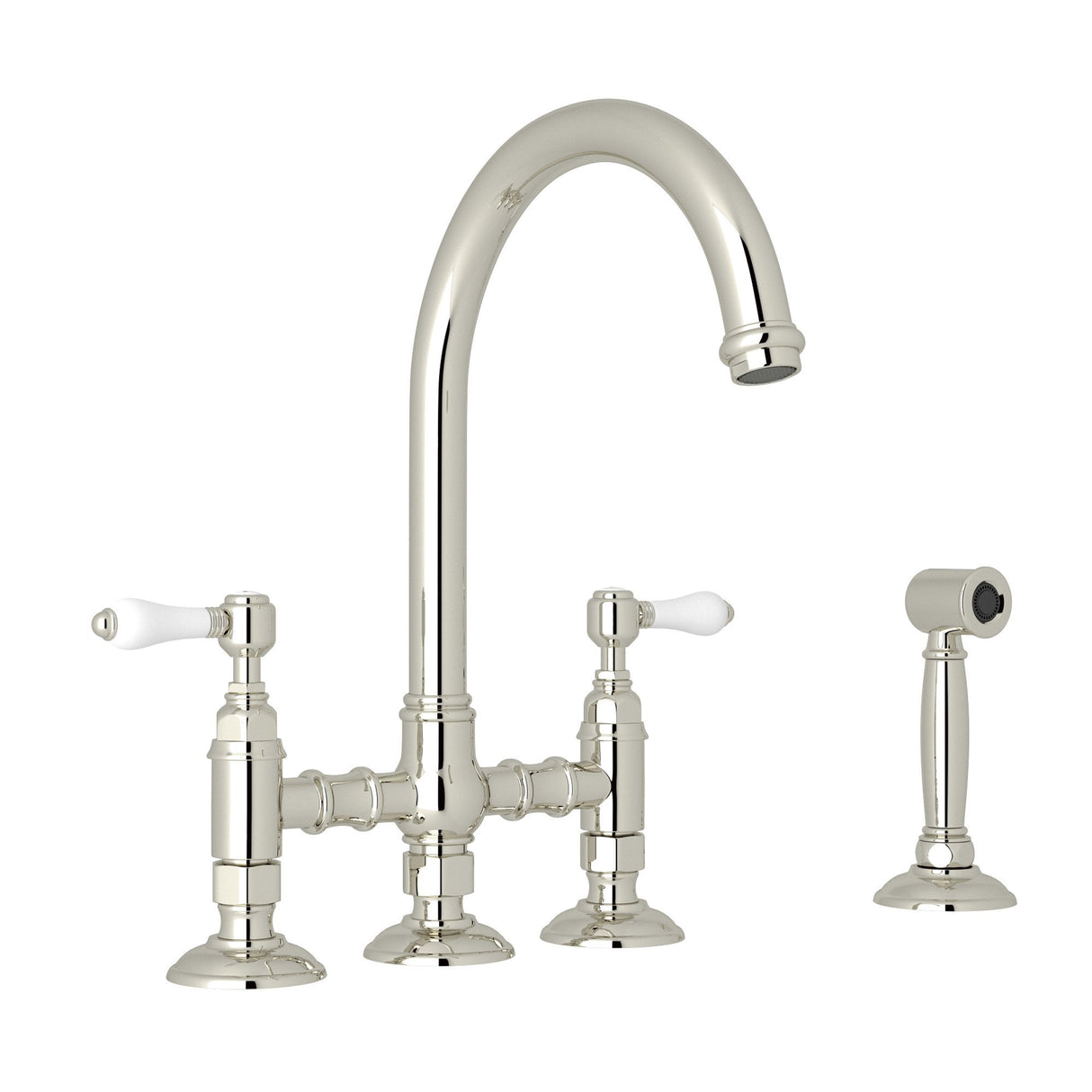San Julio® Bridge Kitchen Faucet With Side Spray A1461lpws-2