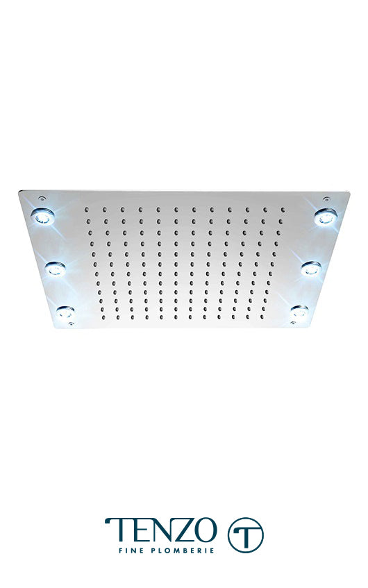 Tenzo LED Ceiling Rain Shower Head 13x17 in
