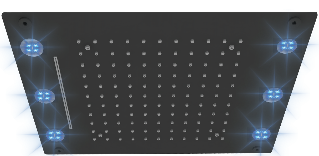 Tenzo LED Ceiling Rain & Waterfall Shower Head 13x17 in - image 2