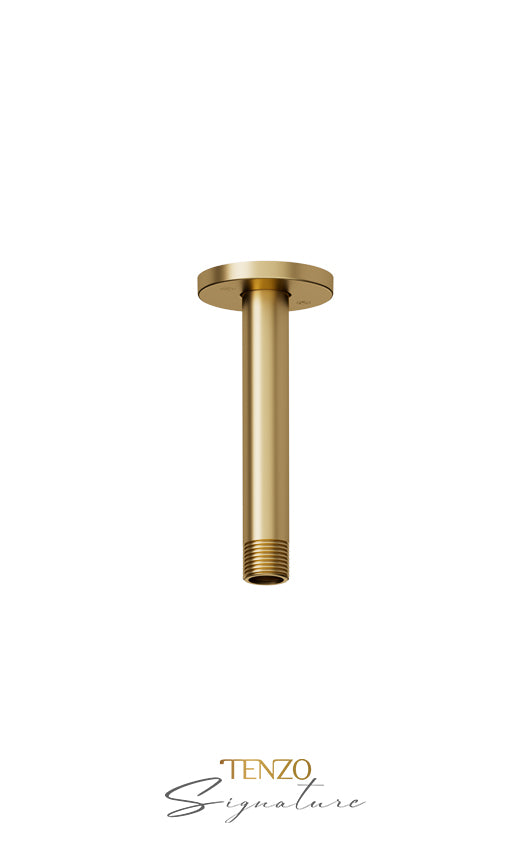 Tenzo Ceiling Shower Arm Round 6 in. Solid Brass - image 2